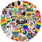 LGBT Pride Stickers 50Pcs Rainbow Stickers Vinyl Waterproof for LGBTQ Bi Trans Lesbian Pride Stuff, Gay Stickers for Laptop Case Water Bottle Helmet